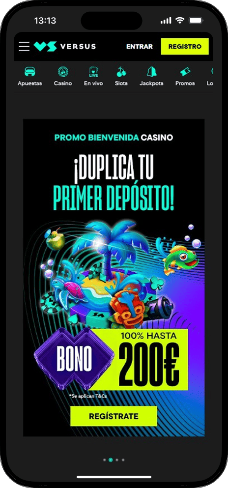 Versus Casino Homepage